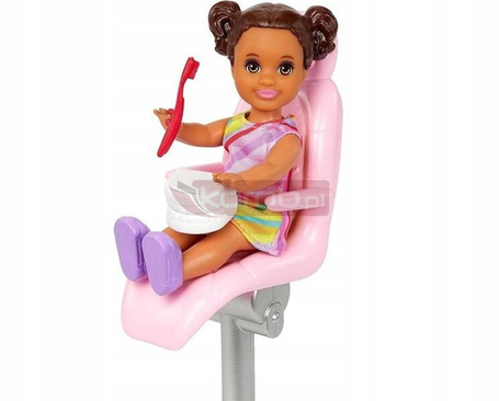 LALKA BARBIE DENTYSTKA Z PACJENTEM zestaw HKT69