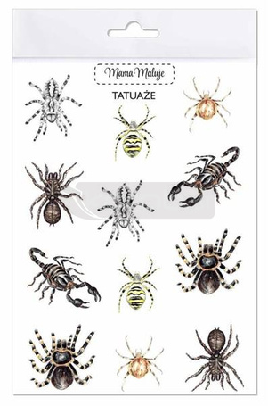 Tatuaże zmywalne Pajęczaki