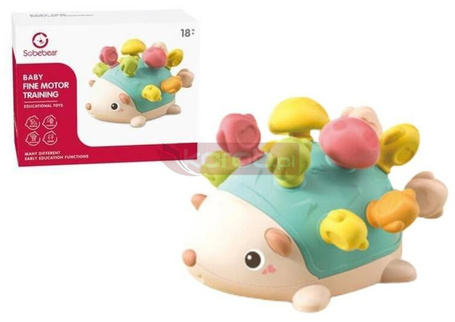 Jeżyk sensoryczny z kolorowymi patyczkami