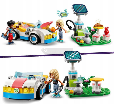 LEGO FRIENDS 42609 SAMOCHÓD ELEKTRYCZNY I STACJA ŁADUJĄCA zestaw klocków +6