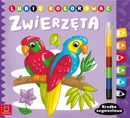 Lubię kolorować. Zwierzęta. Kredka segmentowa