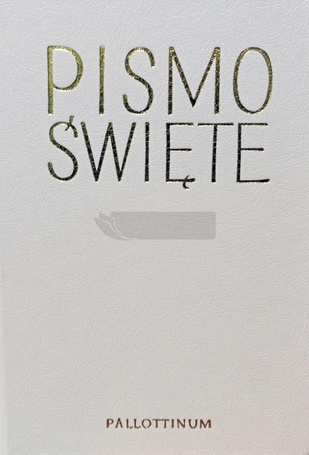 Biblia Pielgrzyma oprawa eko. biała paginatory