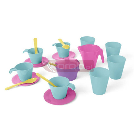 Zestaw naczyń 20 elementów Różowy