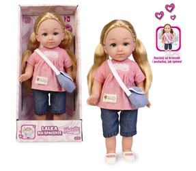 Lalka Natalia w różowej tunice 36cm