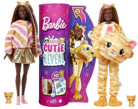Lalka Barbie w przebraniu kota Cutie Reveal HHG20