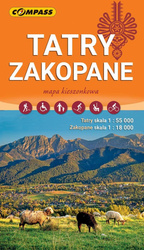 Mapa kieszonkowa - Tatry, Zakopane