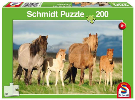 Puzzle 200 Konie - rodzinne zdjęcie G3