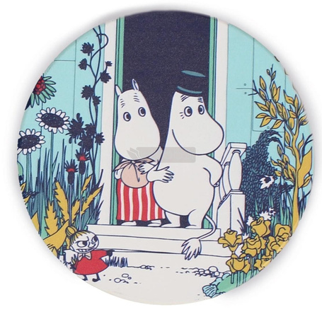 Muminki Podkładka pod kubek - Mama, Tata i Mała Mi