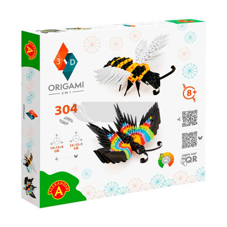 Origami 3D - 2 w1 Motyl, Pszczoła
