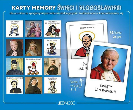 Karty memory Święci i błogosławieni