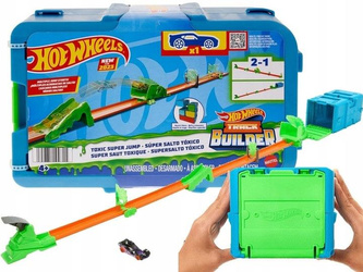 HOT WHEELS TRACK BUILER ZESTAW TORÓW Toksyczny skok zestaw z autkiem HKX47