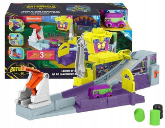 FISHER PRICE BATMAN BATWHEELS Tor z wyrzutnią + pojazd Jokera HNP07