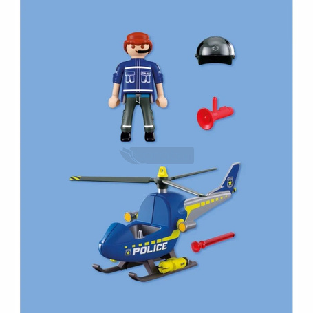 PLAYMOBIL CITY ACTION 72080 Policyjny helikopter, zestaw dla dzieci +4 lata