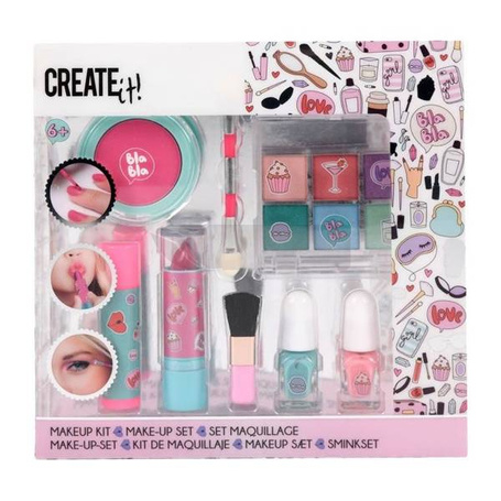 Zestaw Make-up róż/turkus CREATE IT!