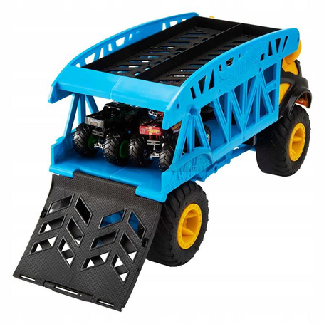 HOT WHEELS MONSTER TRUCK TRANSPORTER AUTEK Monster Mover + 3 autka GGB64