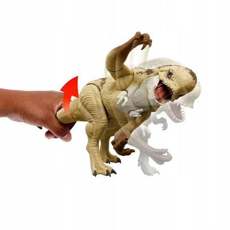 JURASSIC WORL ODRODZENIE DINOZAUR Distortus Rex, figurka z dźwiękiem JGB58