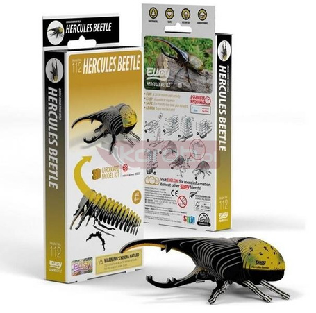 Chrząszcz Herkules Eugy. Eko Układanka 3D