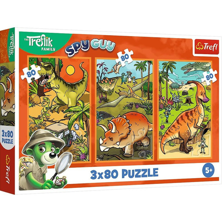 Puzzle 3x80 Zwyczaje Treflików TREFL