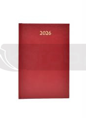 Terminarz 2026 dzienny A5 Divas bordowy