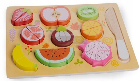 Owoce drewniane do krojenia na magnes