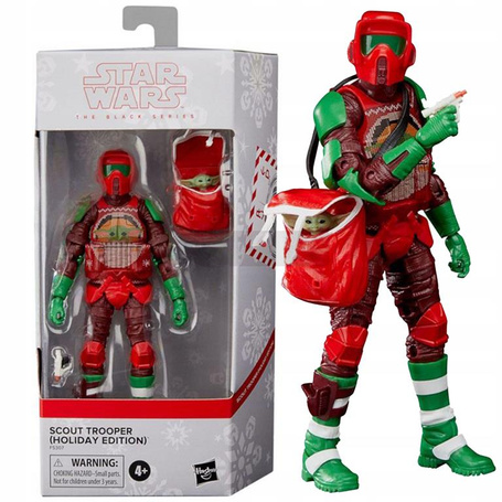 STAR WARS BLACK SERIES FIGURKA SCOUT TROOPER I GROGU CHRISTMAS mandalorian F5307