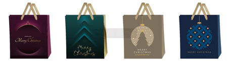 Torebka świąteczna mała 18x23x10cm mix