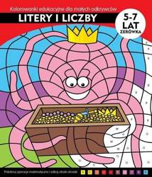 Litery i liczby. Kolorowani edukacyjne