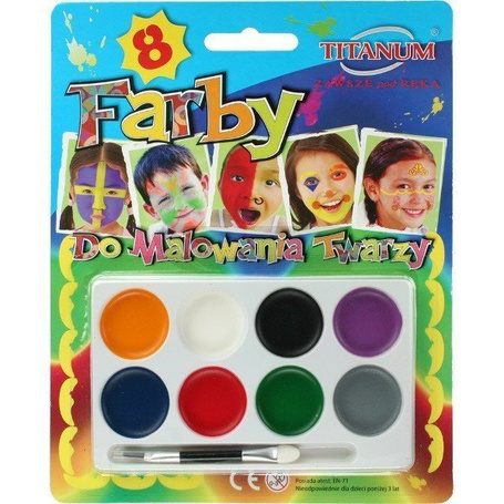Farby Do Malowania Twarzy 8 Kolorów