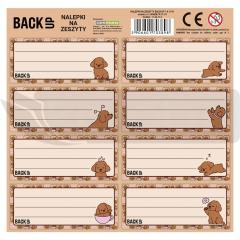 Nalepki na zeszyty BackUp 7 A17 (25szt) DERFORM