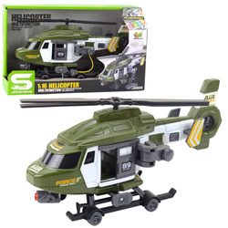 Helikopter wojskowy akcesoria światło dżwięk 1:16