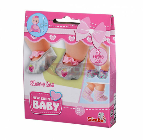 Zestaw bucików dla lalki New Born Baby 