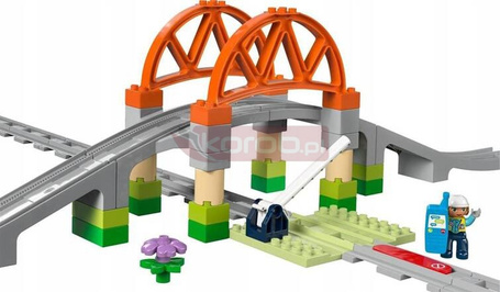LEGO DUPLO 10426 Most i tory kolejowe zestaw rozszerzający