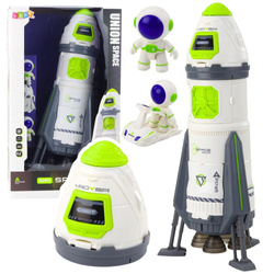 Statek kosmiczny z astronautami światło dżwięk