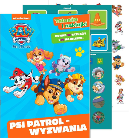 Psi Patrol. Tatuaże i naklejki. Wyzwania