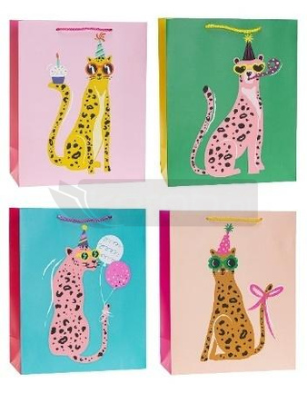 Torebka ozdobna 26x32x10cm party mix ROZETTE