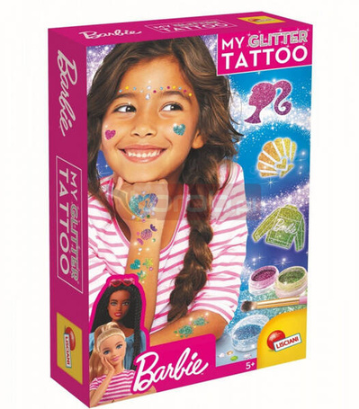 Tatuaże brokatowe Barbie