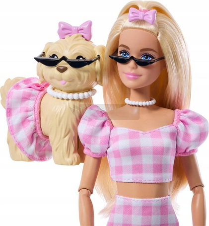 LALKA BARBIE TWINNING LOOK lalka Barbie i piesek w ubranku JFP36