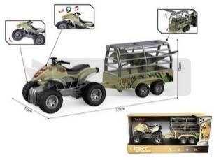 Quad + przyczepa 1:16 światło dźwięk