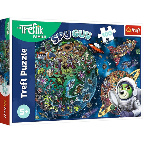 Puzzle 100 Wspaniała Rodzina Treflików TREFL
