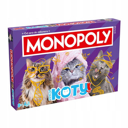 GRA PLANSZOWA MONOPOLY KOTY KOTKI gra planszowa dla całej rodziny +8 lat 5368