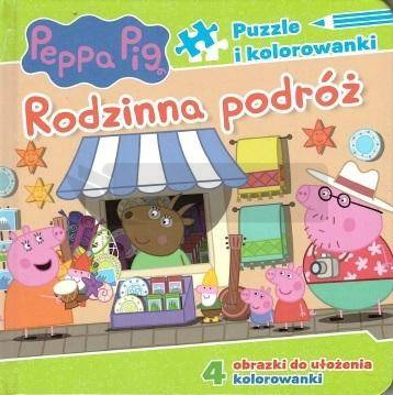 Peppa Pig. Książeczka z puzzlami. Rodzinna podróż