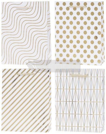 Torebka Lux 26x32x10cm hot-stamp mix ROZETTE