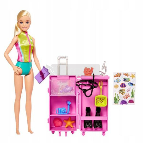 LALKA BARBIE BIOLOŻKA MORSKA zestaw do zabawy HMH26