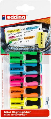 Mini zakreślacze 1-3mm 5 kolorów