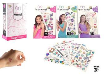 Tatuaże naklejki zmywalne nastolatka mix