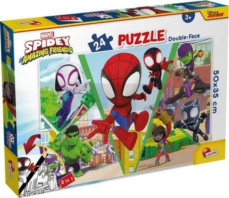 Puzzle dwustronne PLUS Spidey Let's Challenge