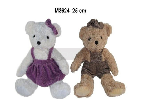 Miś w ubranku 25cm MIX