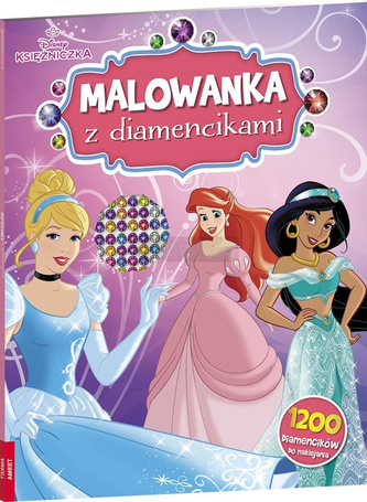 Disney Księżniczka. Malowanka z diamencikami