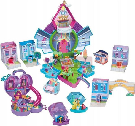 MY LITTLE PONY MINI ŚWIAT EQUESTRIA + 9 mini kucyków zestaw do zabawy F4381