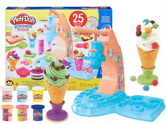 PLAY DOH CLAY CIASTOLINA ZESTAW KUCHENNE KREACJE Magiczna lodziarnia F7378